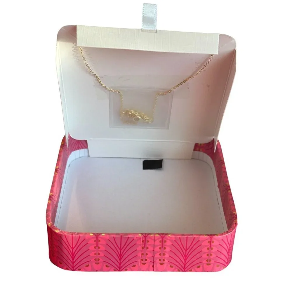 NEW Isabella M. Paw Print Charm Gold over Sterling Silver 16 + 2" Necklace - Picture 3 of 4